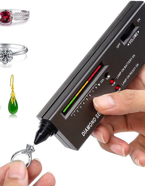 Load image into Gallery viewer, Professional Diamond Tester, Gem Tester Pen Portable Electronic Diamond Tester Tool for Jewelry Jade Ruby Stone
