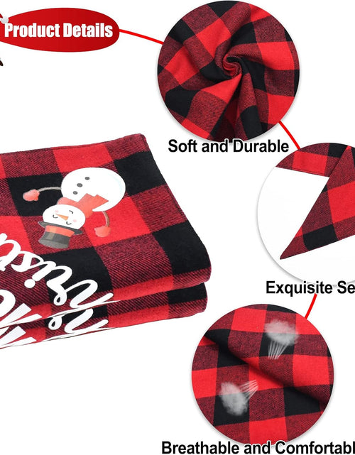 Load image into Gallery viewer, 2 Pack Dog Bandana Christmas Classic Buffalo Plaid Pets Scarf Triangle Bibs Kerchief Set Pet Costume Accessories Decoration for Small Medium Large Dogs Cats Pets
